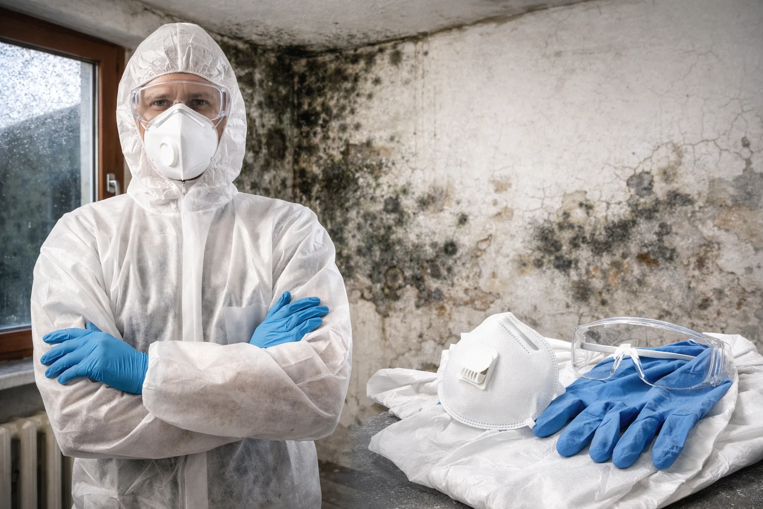 Équipement pour nettoyer les moisissures en toute sécurité