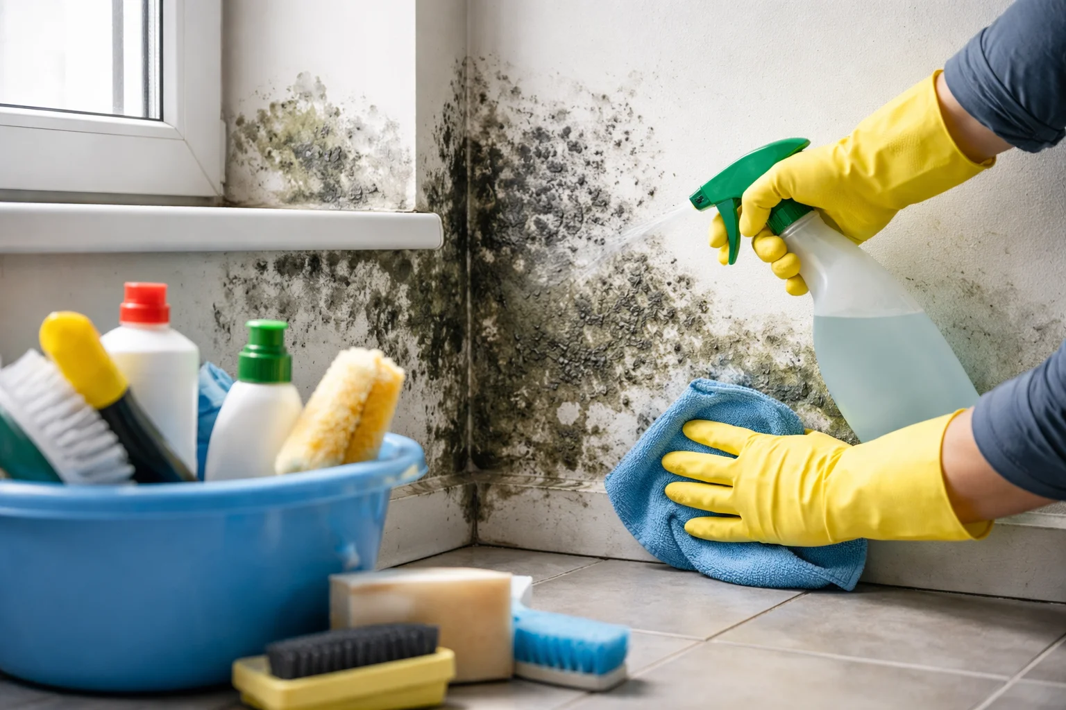 Lire la suite à propos de l’article Nettoyage de moisissures sur les murs : Solution efficace