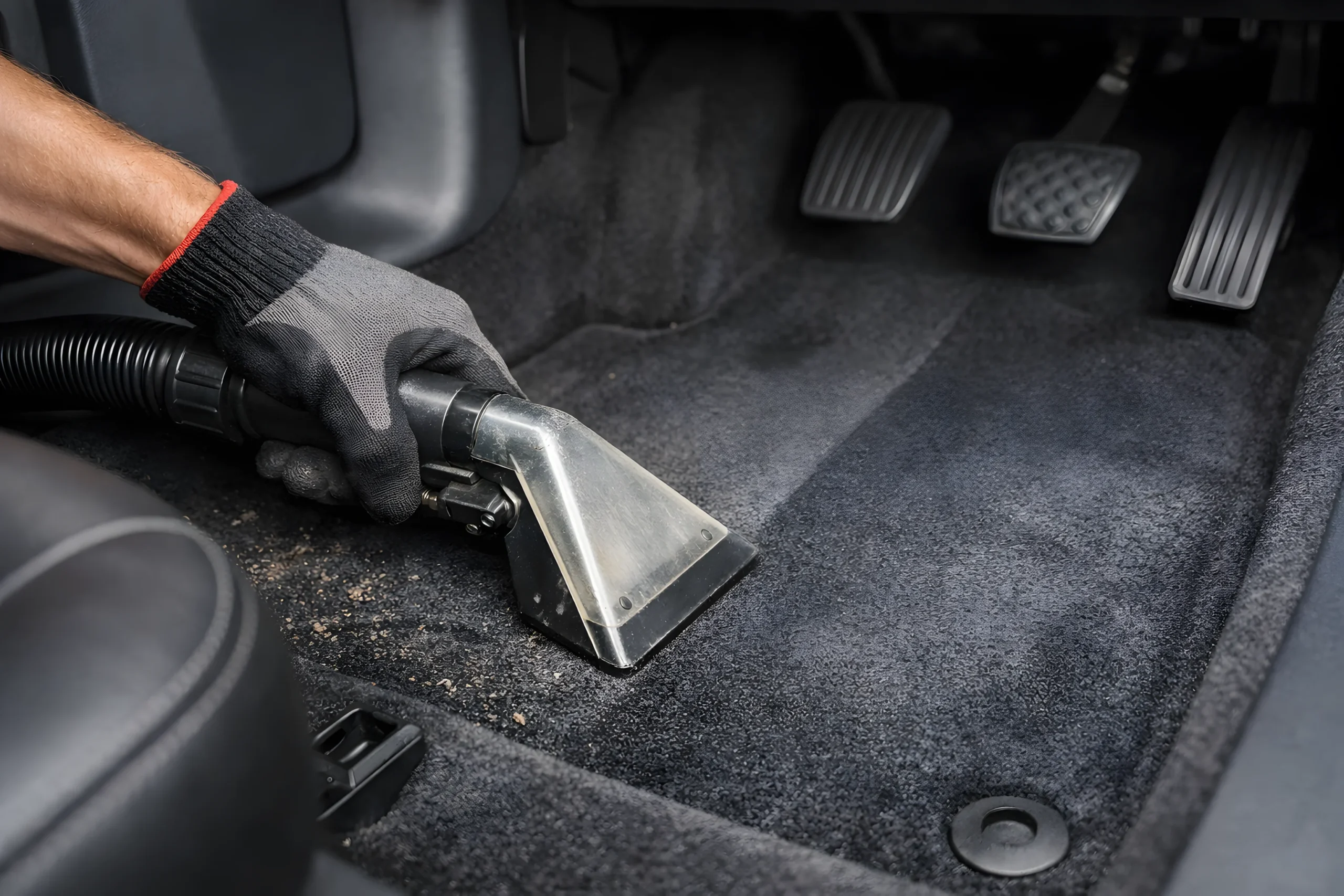 moquette avec une aspiration minutieuse