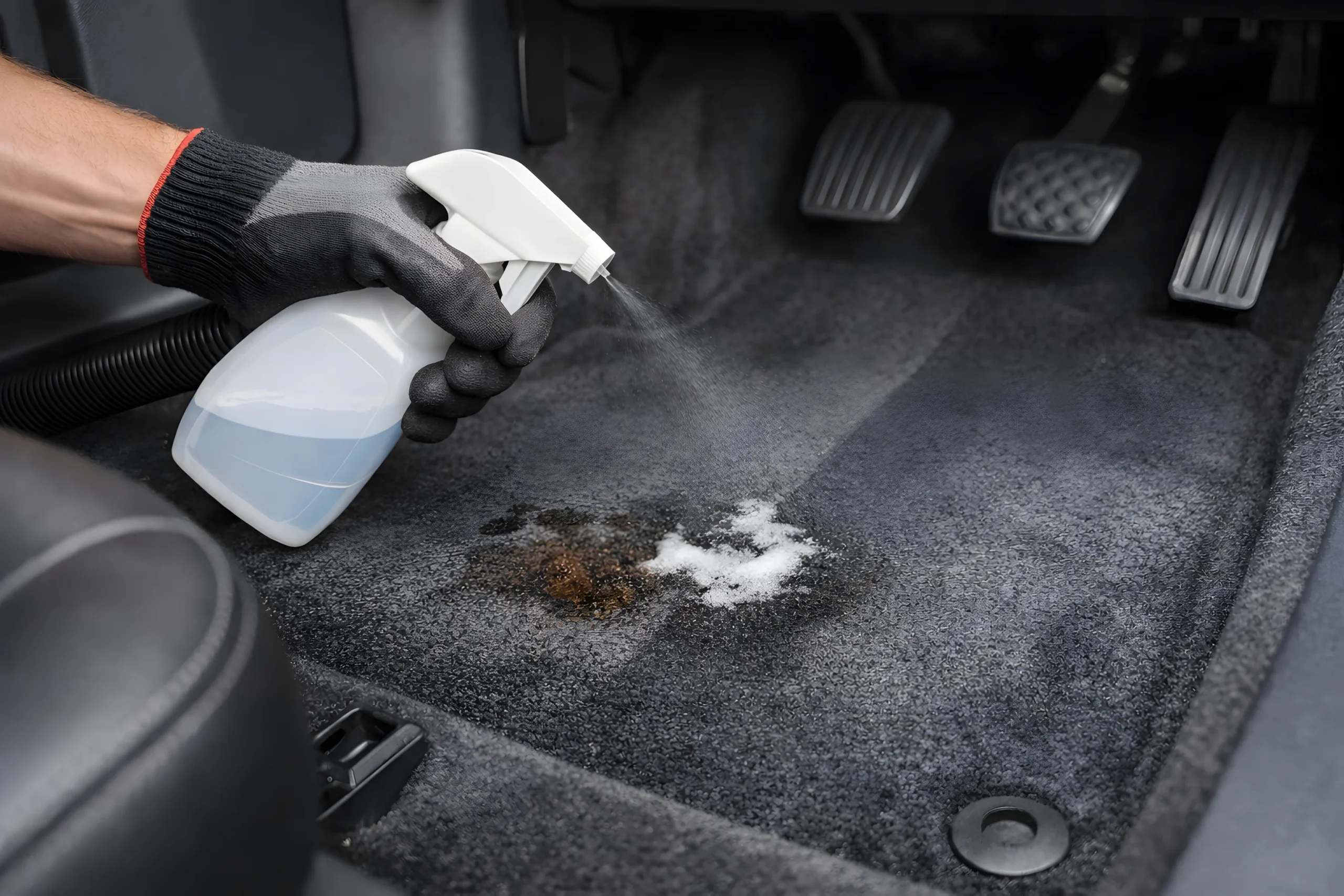 Traiter les taches de la moquette