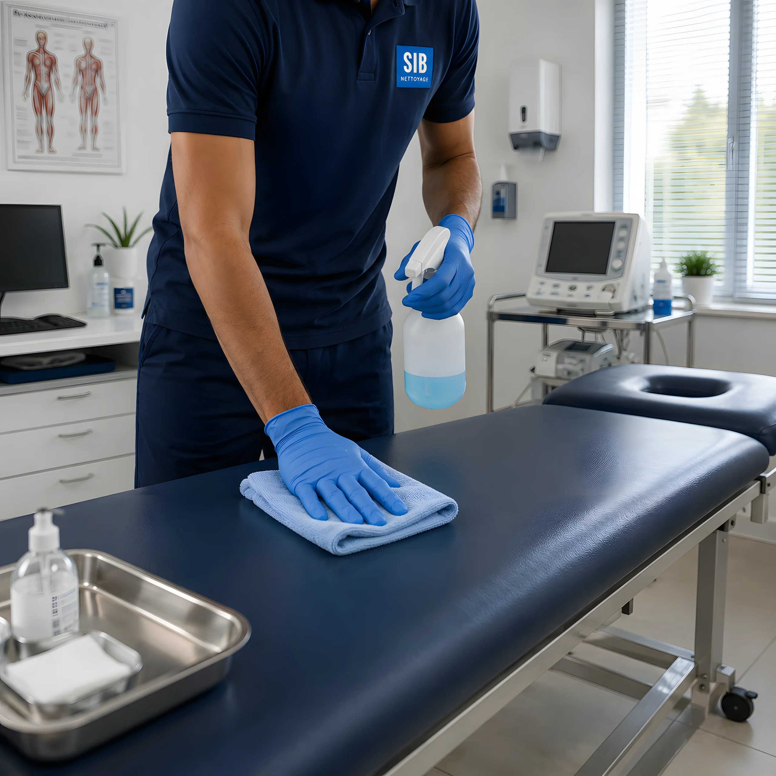 Salle de soins professionnelle en nettoyage