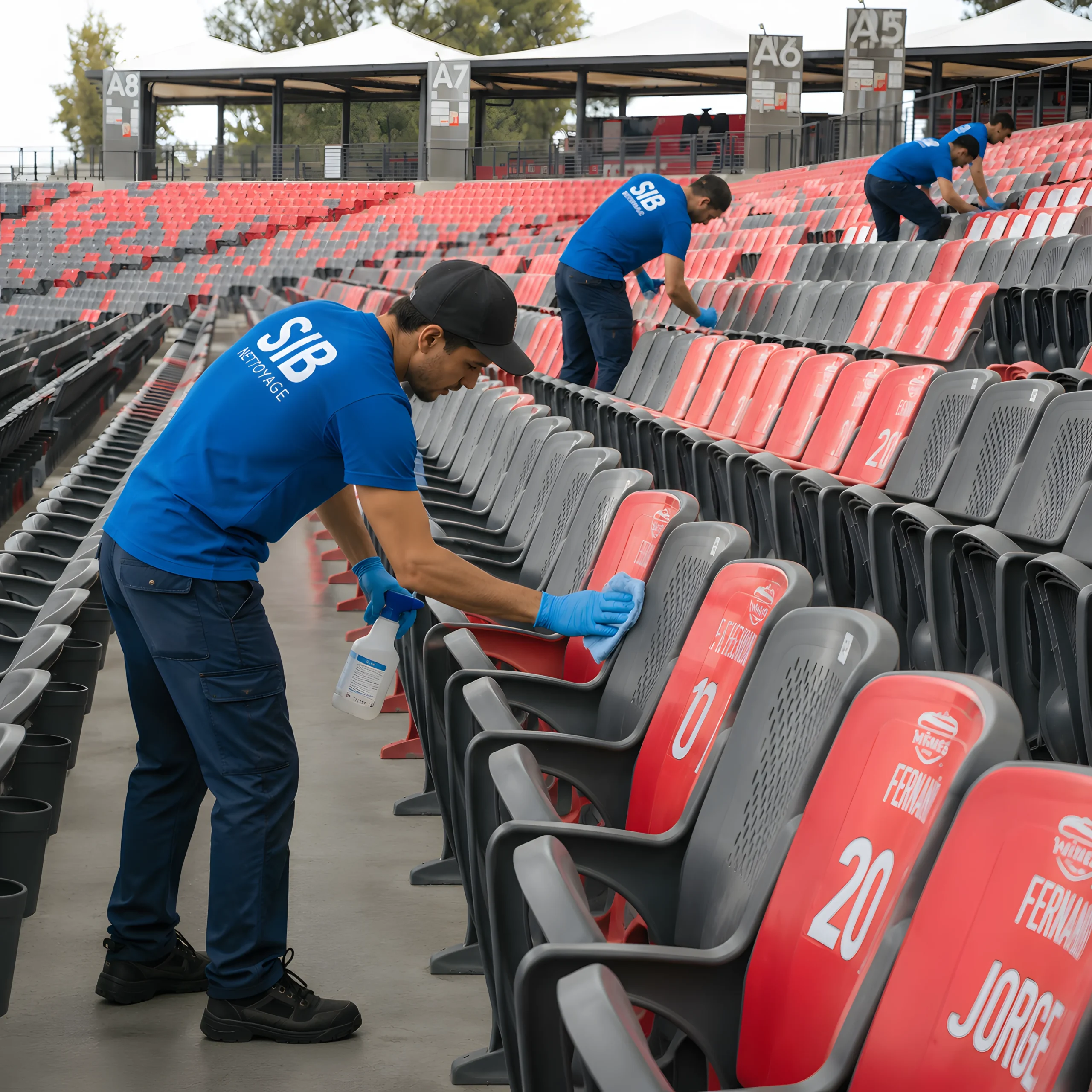 nettoyage de stade