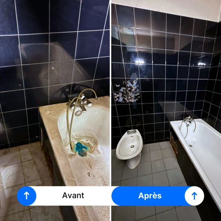 Nettoyage de salle de bain