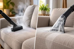 vapeur ou shampouineuse pour nettoyer un canapé